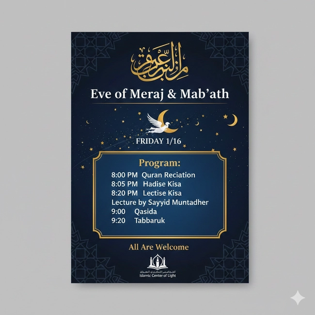 Eve of Meraj & Mab'ath