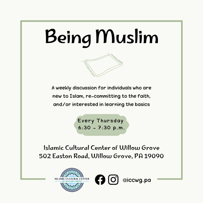 Being Muslim Weekly Discussion