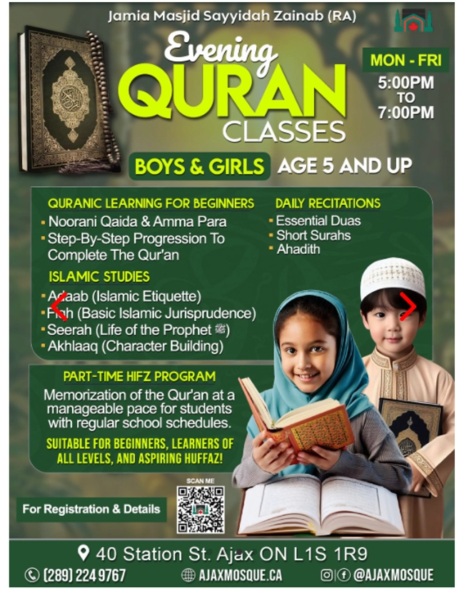 Evening Quran Classes