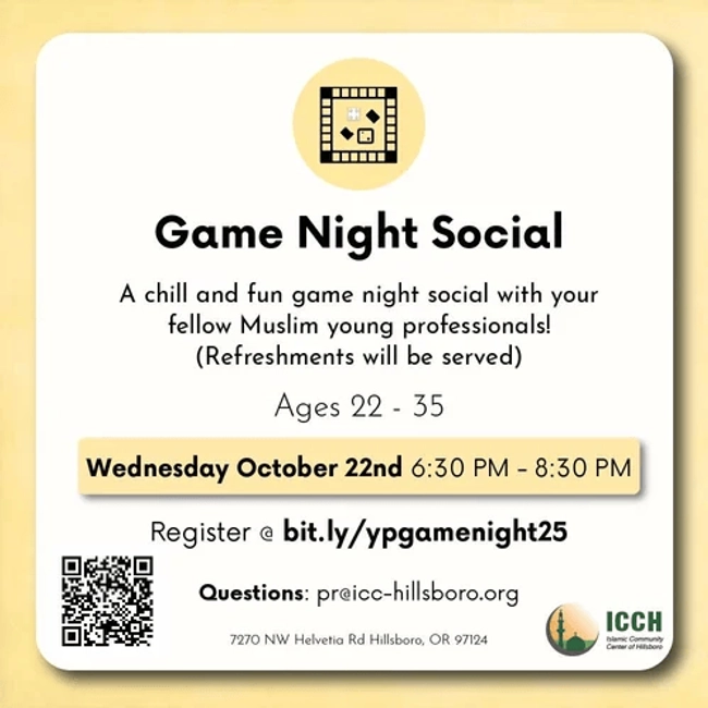 Game Night Social :  Mid-Week Break