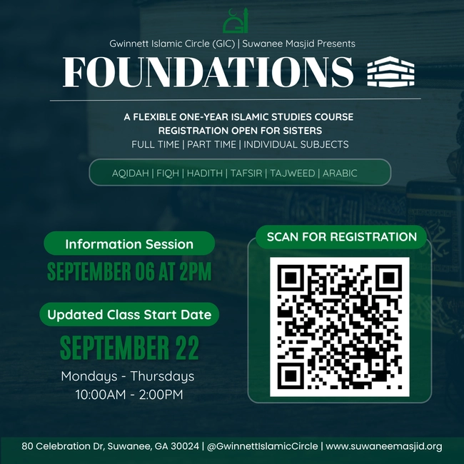 Foundations: One-Year Islamic Studies Course for Sisters