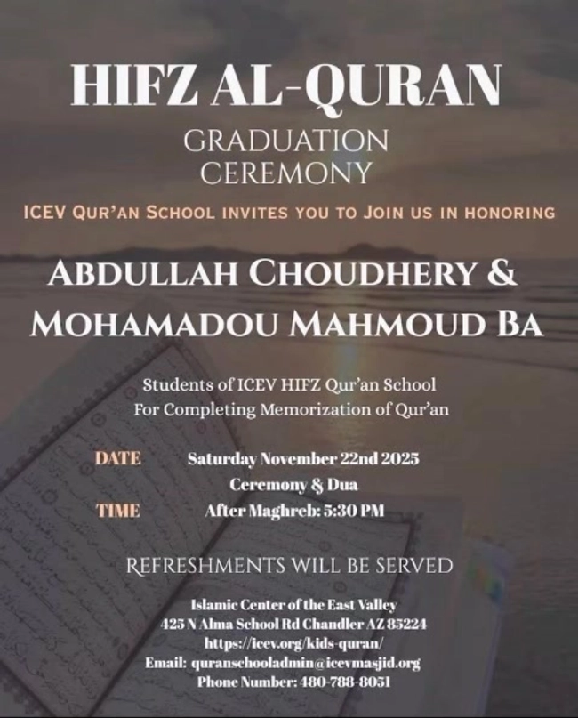 HIFZ Al-Quran Graduation Ceremony