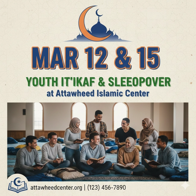 Youth It'ikaf & Sleepover