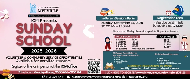 Sunday School 2025–2026