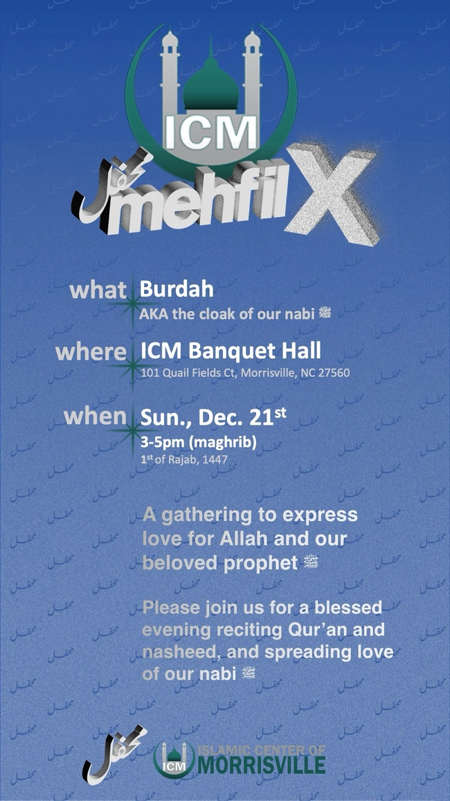 A gathering to express love for Allah and our Prophet