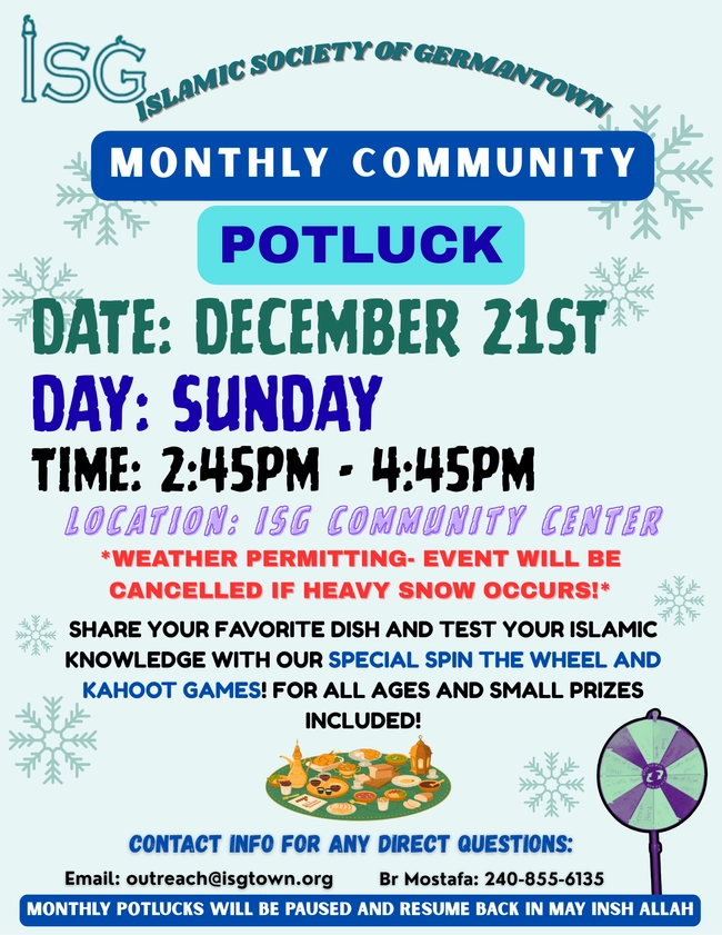 Monthly Community Potluck