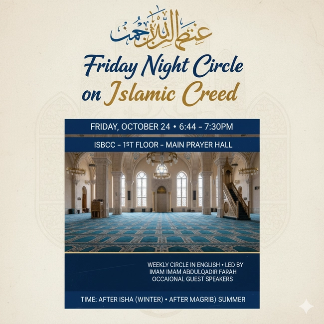 Friday Night Circle on Islamic Creed