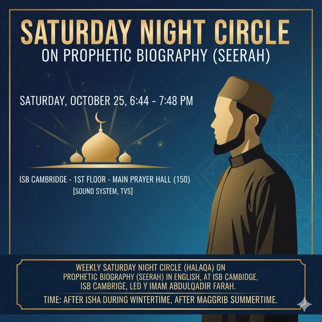 Saturday Night Circle on Prophetic Biography