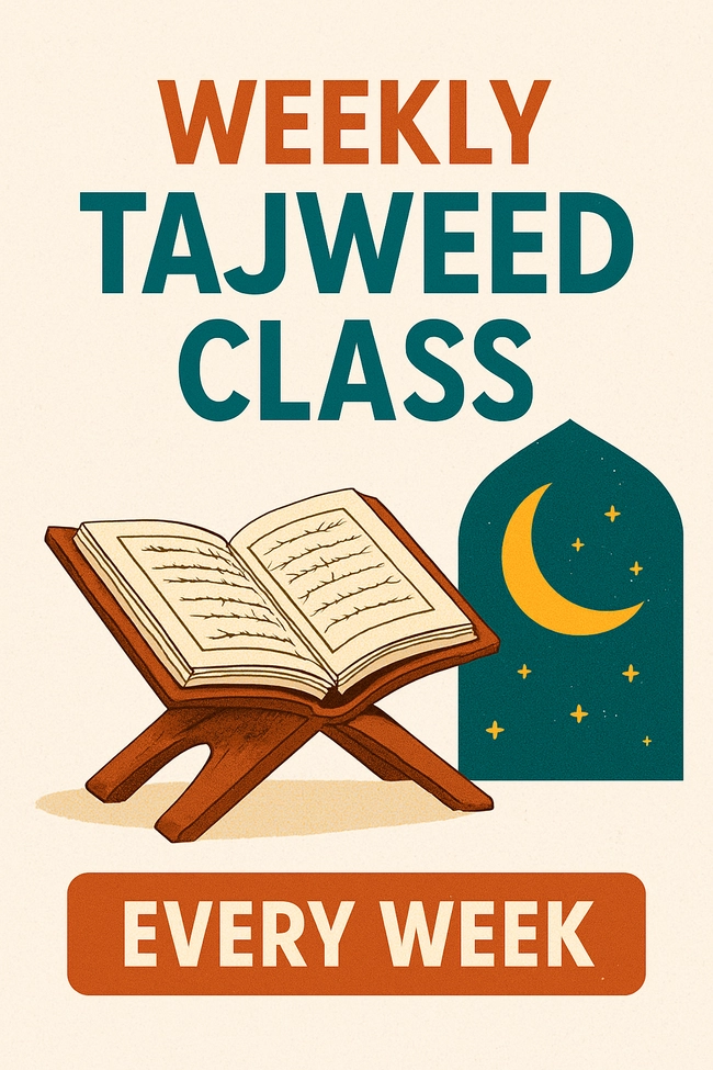 Weekly Tajweed Class
