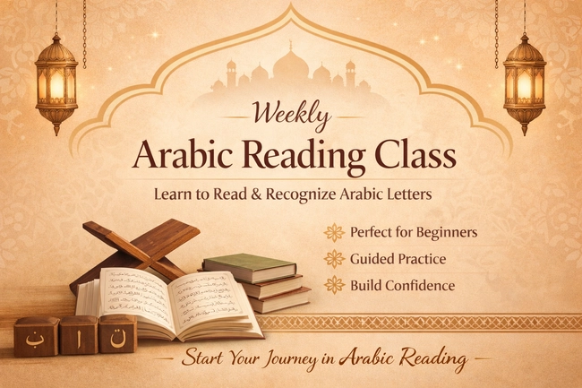 Weekly Arabic Reading Class