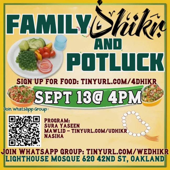 Family Dhikr and Potluck