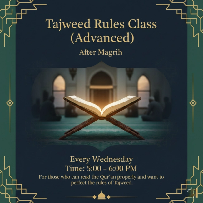 Tajweed Rules Class 