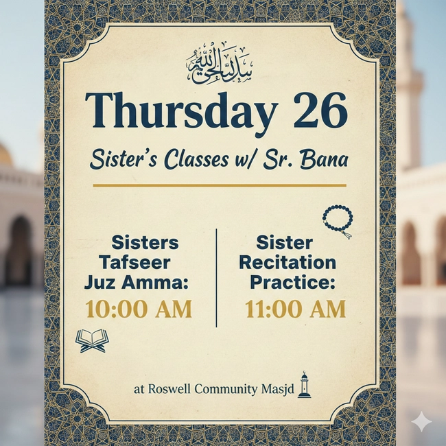 Sister's Tafseer Classes