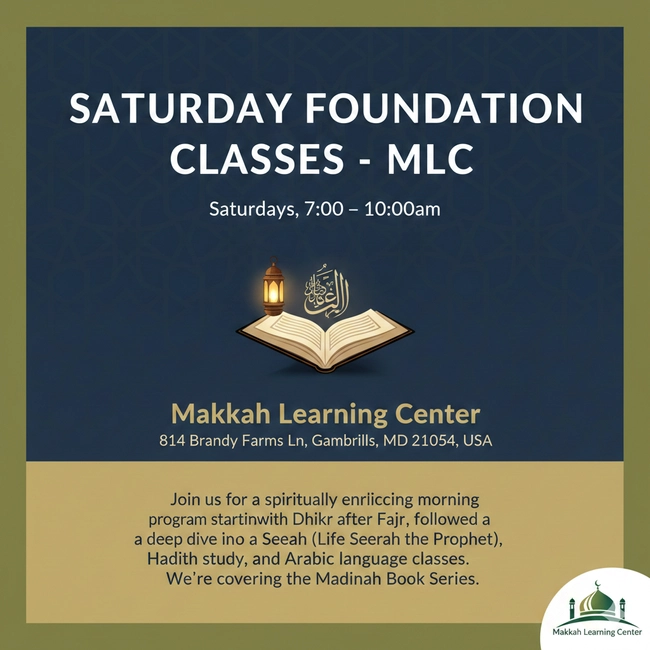 Saturday Foundation Classes - MLC