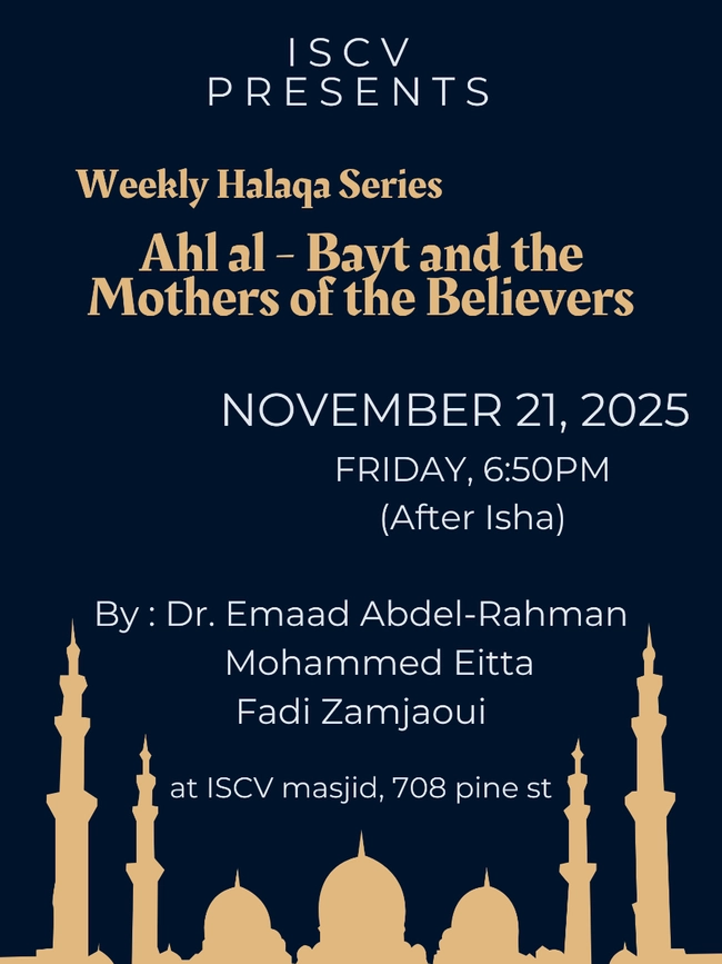 Weekly Halaqa Series