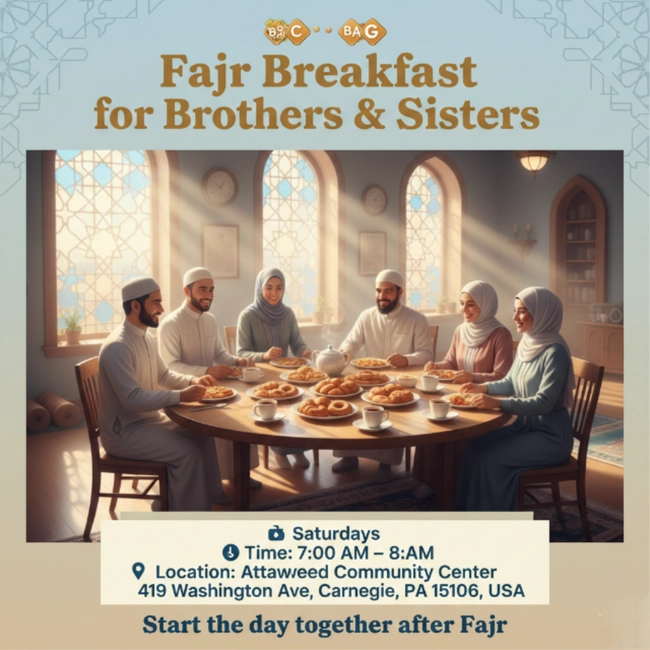 Fajr Breakfast for Brothers & Sisters