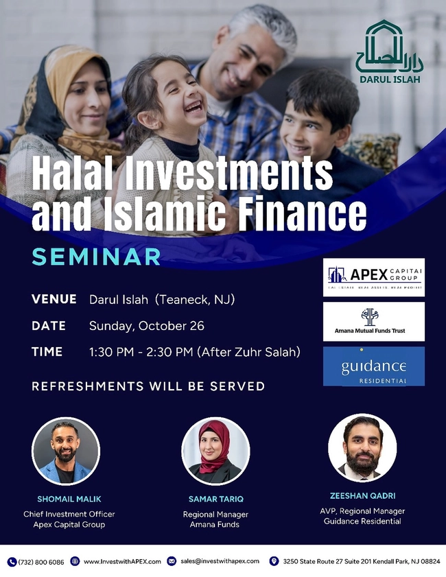 Halal Investments and Islamic Finance Seminar