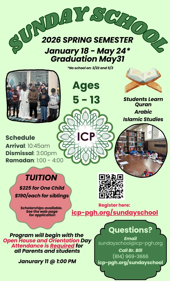 Sunday School 2026 Spring Semester