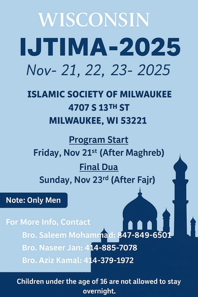 Wisconsin Ijtima-2025