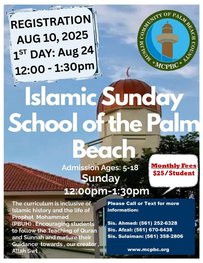  Islamic Sunday School of Palm Beach