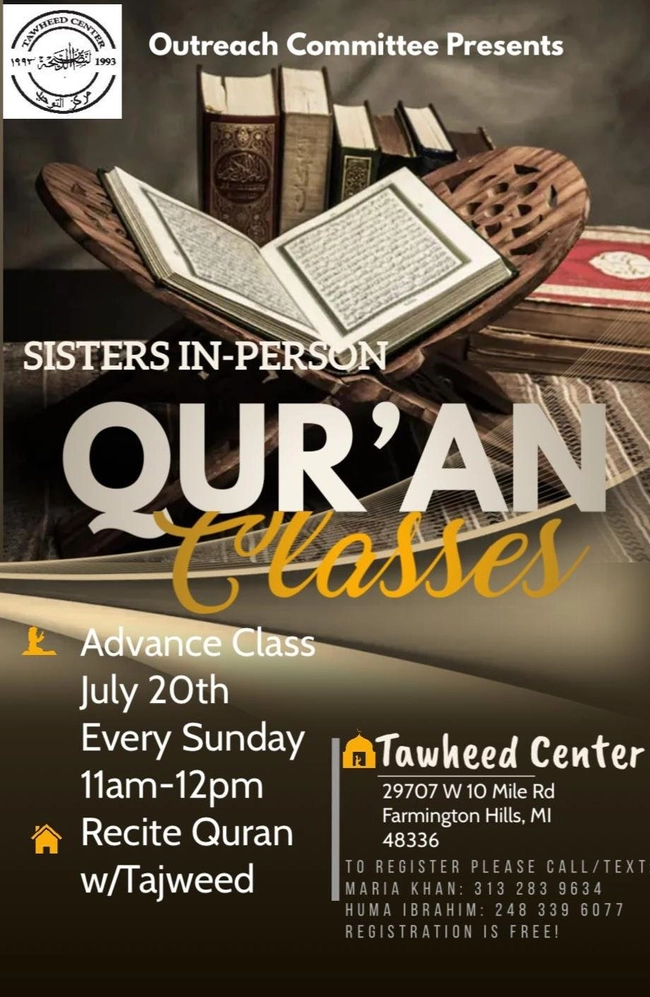Sisters Quran Classes