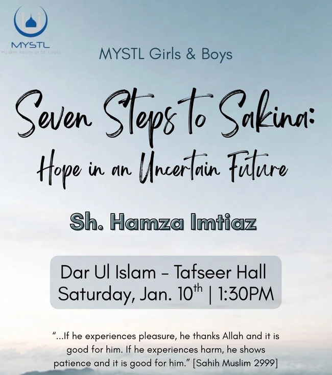 Seven Steps to Sakina: Hope in an Uncertain Future