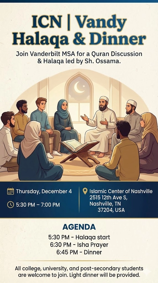 Vandy Halaqa & Dinner