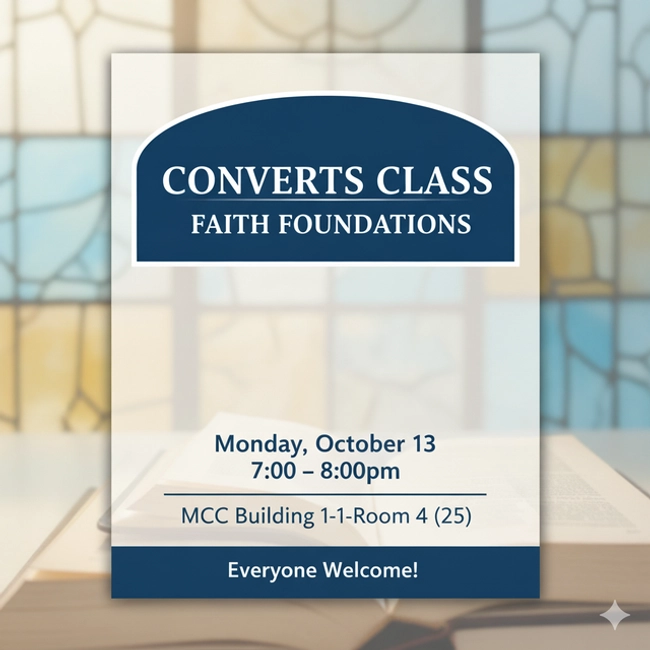 Converts Class : Faith Foundation