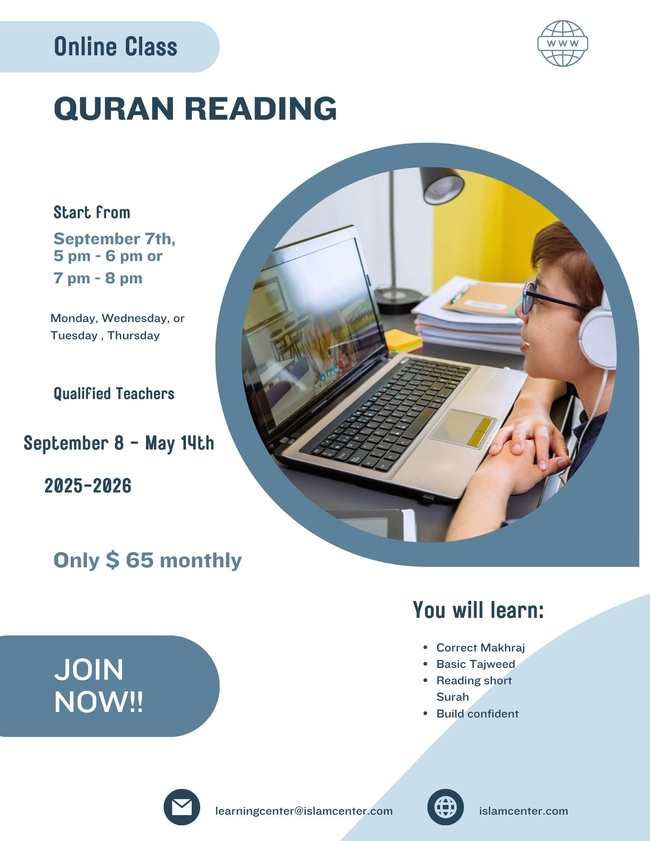 Online Quran Reading Class