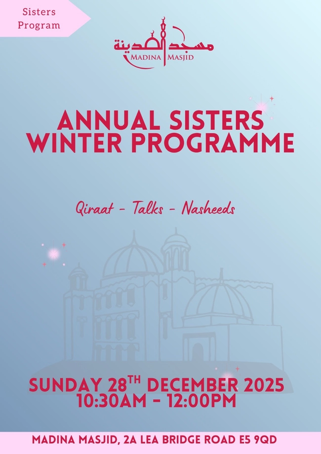 Annual Sisters Winter Programme