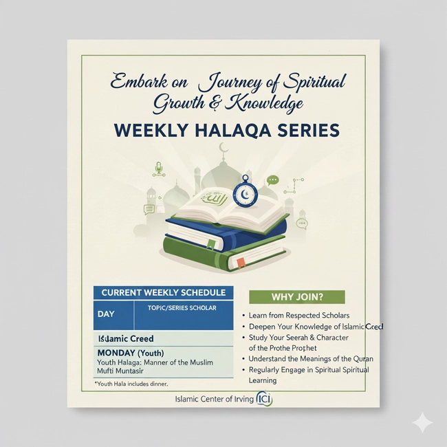 Monday Weekly Halaqa Series with Shaikh Morsy Salem