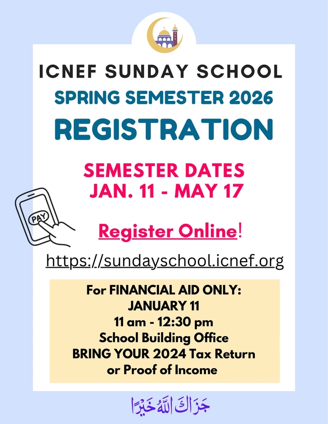 ICNEF Sunday School Spring 2026
