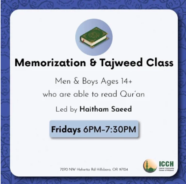 Memorization & Tajweed Class