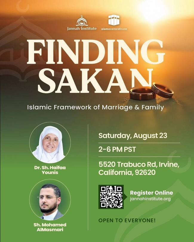 Finding Sakan: Islamic Framework of Marriage & Family