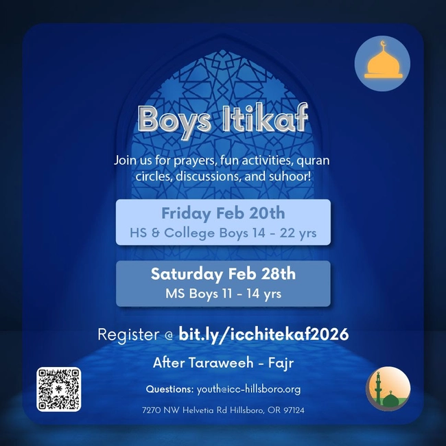 Boys Itikaf for HS Boys