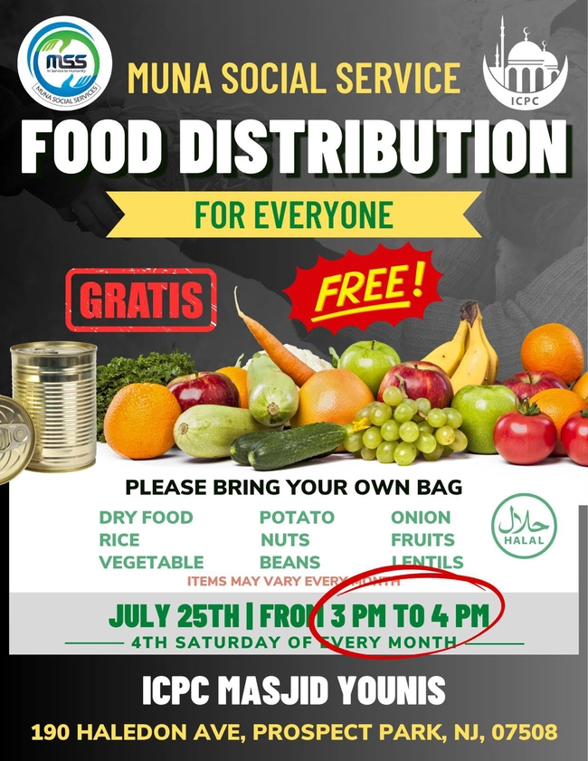 MUNA Social Service Food Distribution