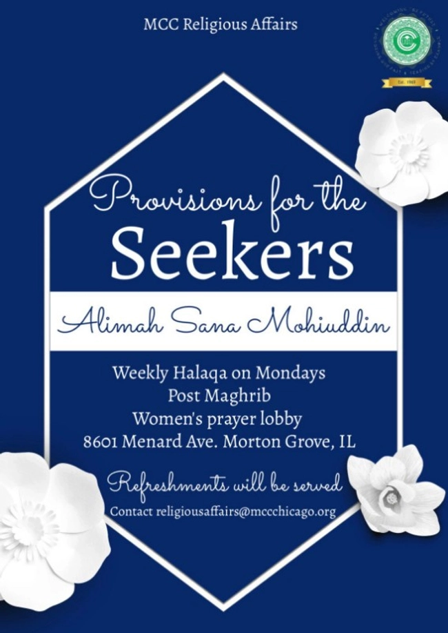 Provisions for the Seekers (Weekly Halaqa)