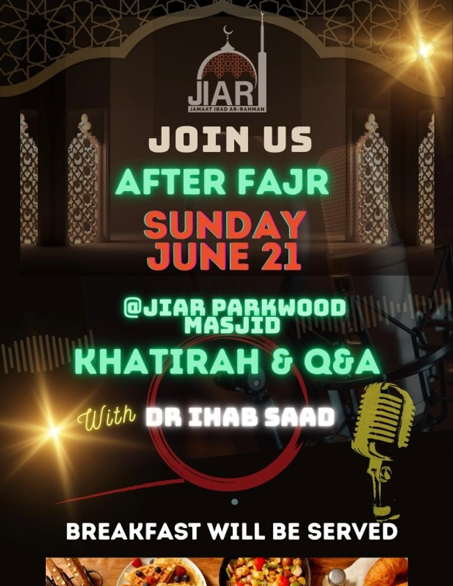 Khutirah & Q&A After Fajr with Dr. Ihab Saad