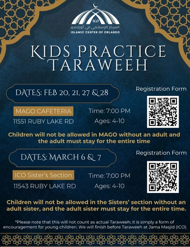 Kids Practice Taraweeh