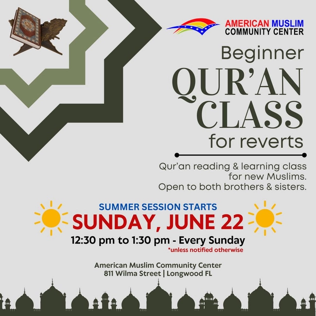 Quran Classes for Reverts