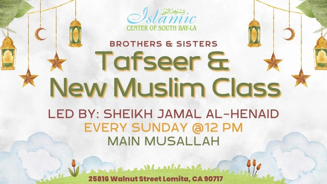 Tafseer & New Muslim Class