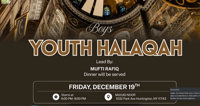 Boys Youth Halaqah