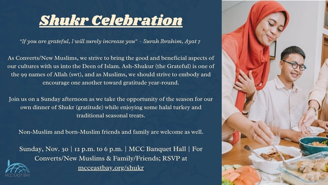 Shukr Celebration for Converts