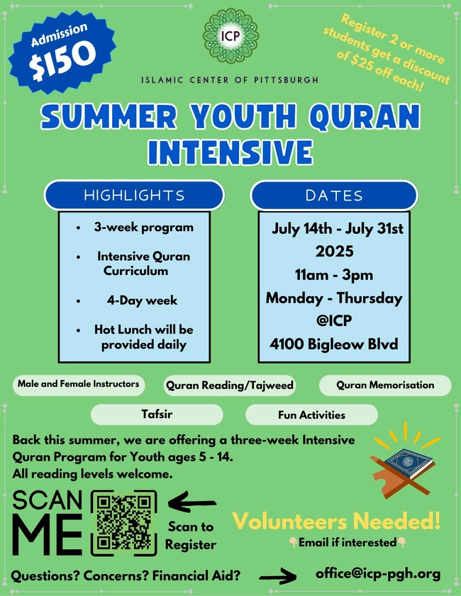 Summer Youth Quran Intensive 2025