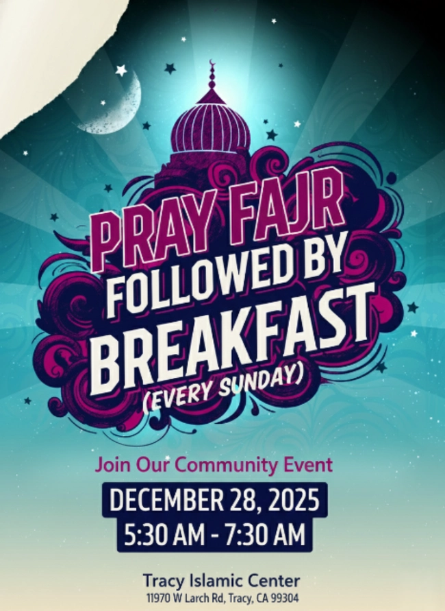 Pray Fajr Followed by Breakfast