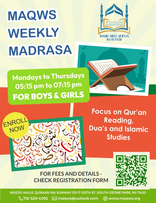 MAQWS Weekly Madrasa
