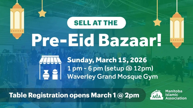 Pre-Eid Bazaar!