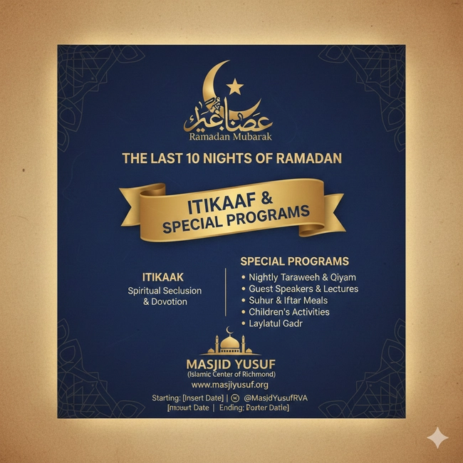 Itikaf & Special Programs