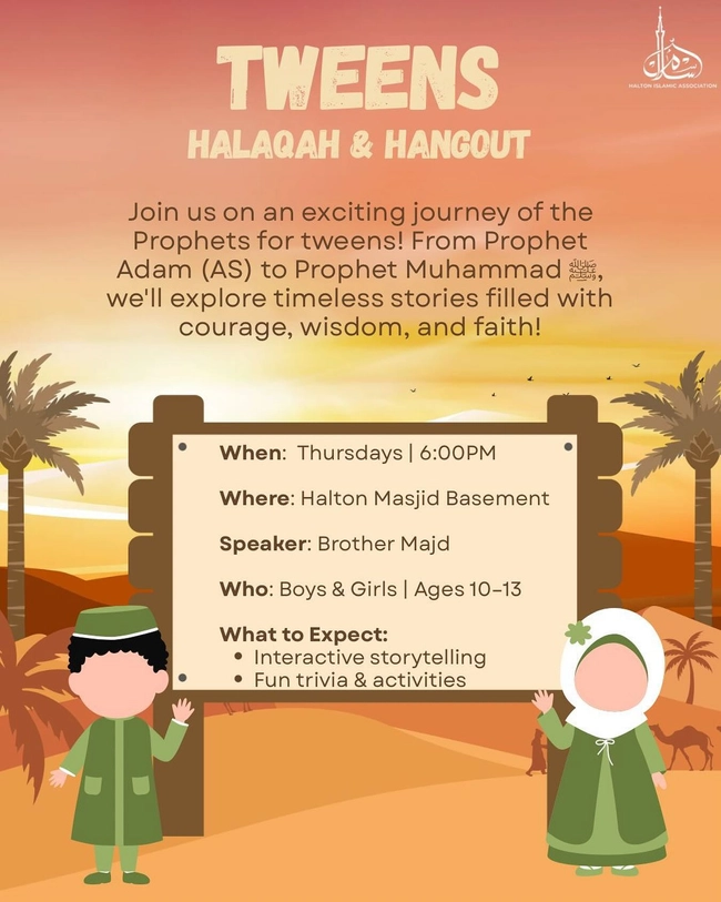 Tweens Halaqah & Hangout