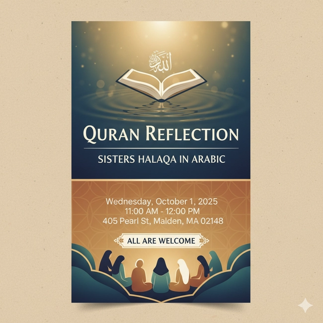 Sisters Halaqa in Arabic
